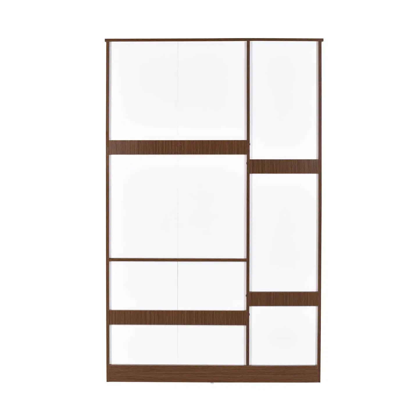 Nilkamal Massif 3 Door Wardrobe with Mirror (Legno Oak)