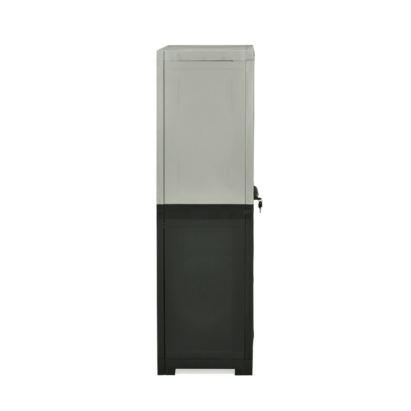 Nilkamal Freedom Mini Medium (FMM Duet) Plastic Storage Cabinet (Haze Grey/Charcoal Grey)