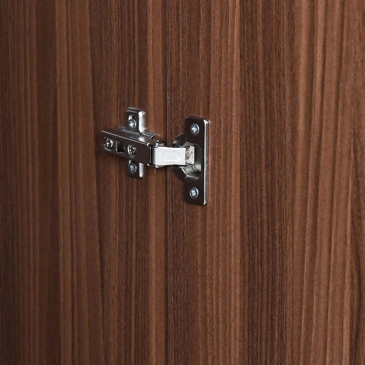 Nilkamal Joyce 3 Door Wardrobe With Mirror (Classic Walnut)