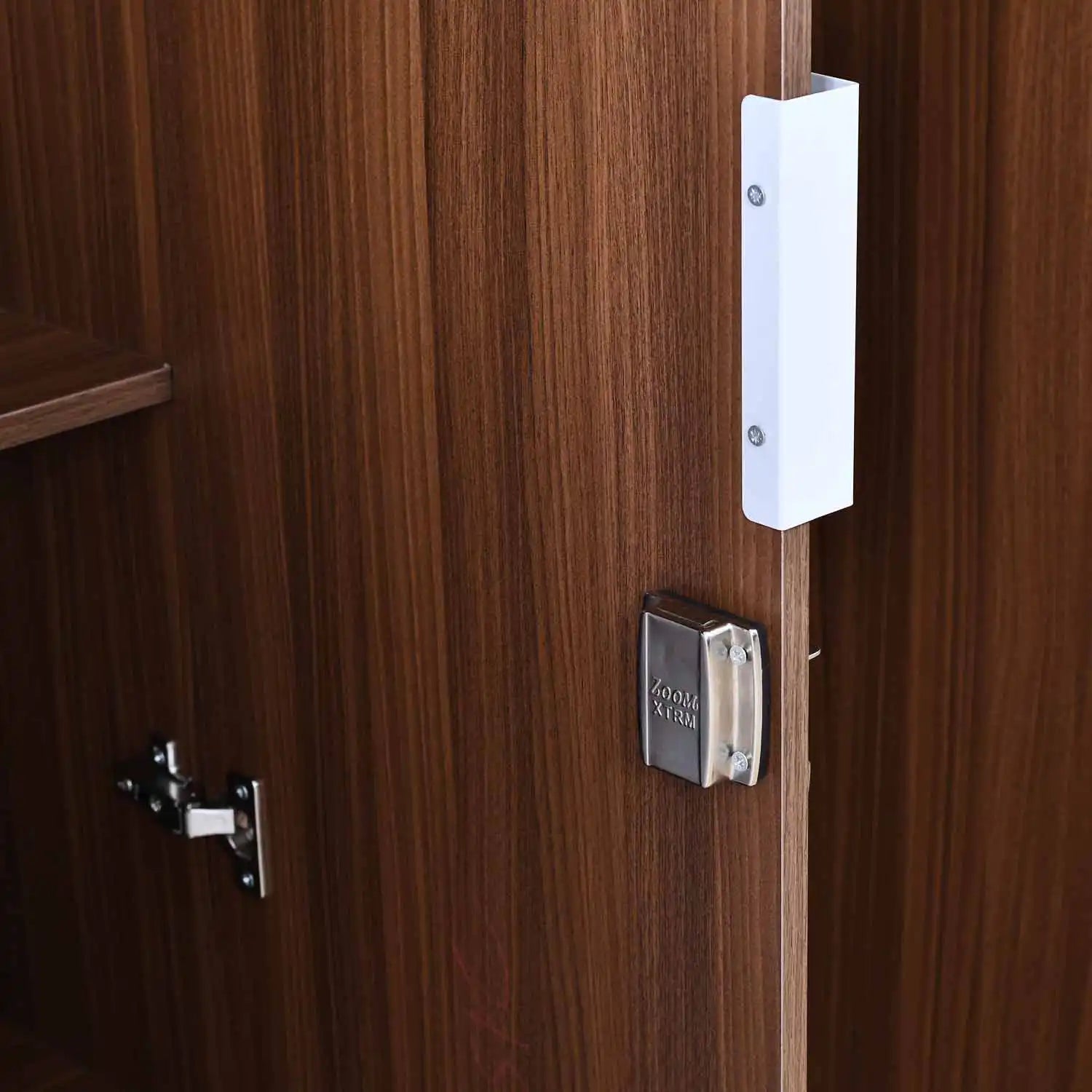 Nilkamal Joyce 3 Door Wardrobe With Mirror (Classic Walnut)