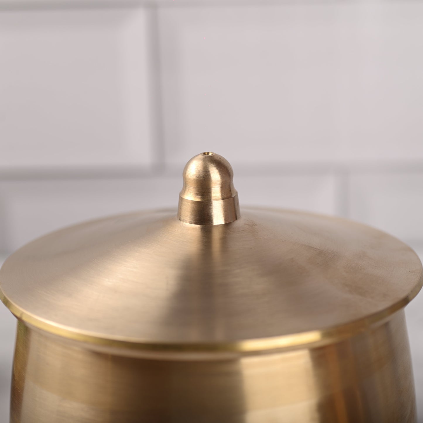 Brass Royal Serving Bowl with Lid – Traditional Brassware (5 Inch)