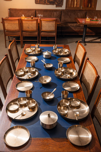 Kansa Thali Set – 50 Pieces for Family Dining