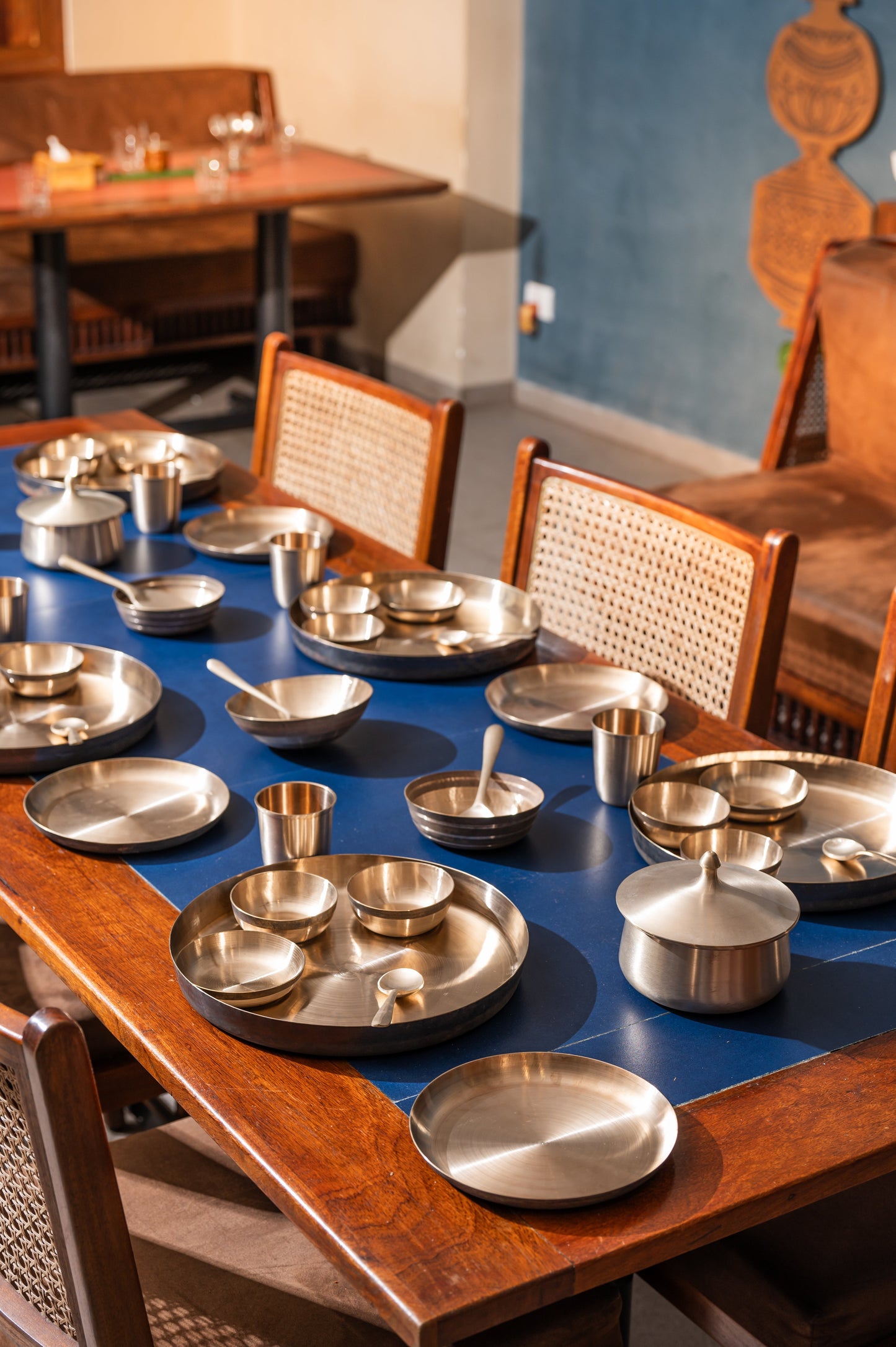 Kansa Thali Set – 50 Pieces for Family Dining