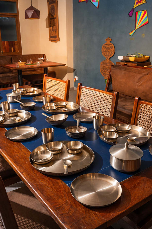 Kansa Dinner Set – 50 Pieces for Family Dining