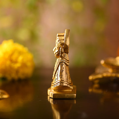 Brass Khatushyam Ji Idol – Handmade Premium Brass Decor (2.8 Inch)