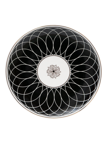 Urmi Noir Black Dinner Set of 40, Serves Six Persons (N403)