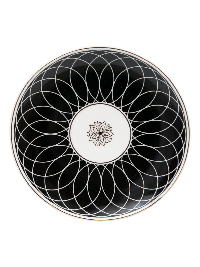 Urmi Noir Black Dinner Set of 40, Serves Six Persons (N403)