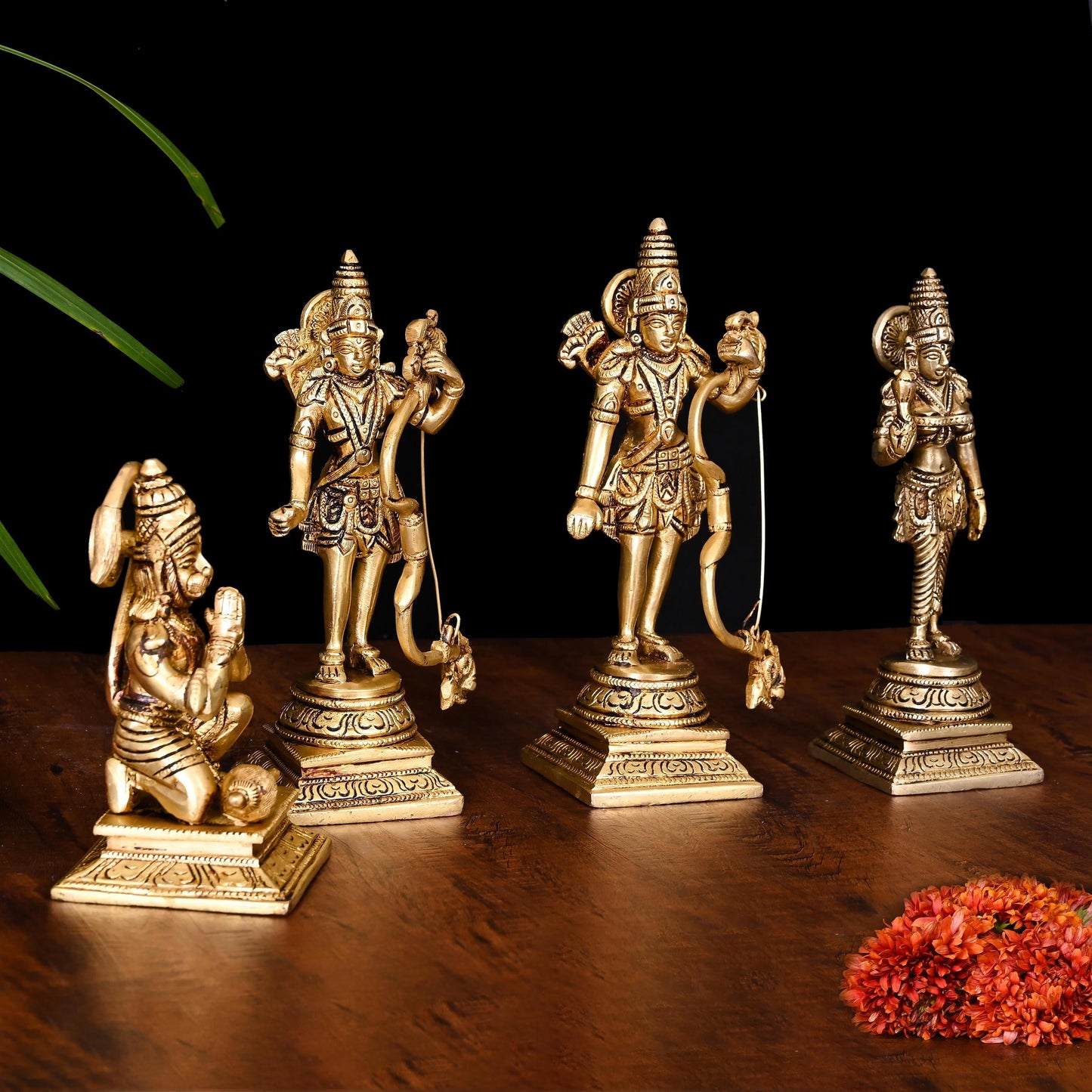 Brass Ram Darbar Idol Set
