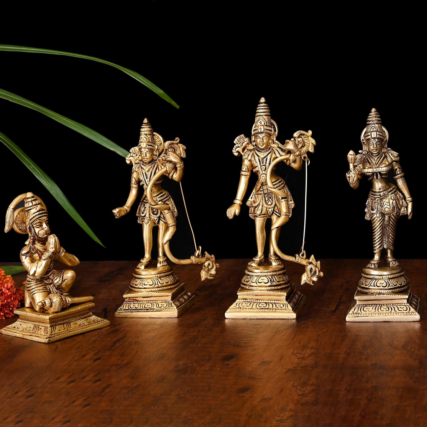 Brass Ram Darbar Idol Set