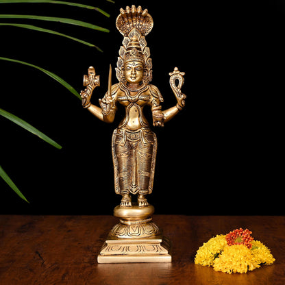 Brass Karumari Amman Superfine Idol (12.5 Inch)