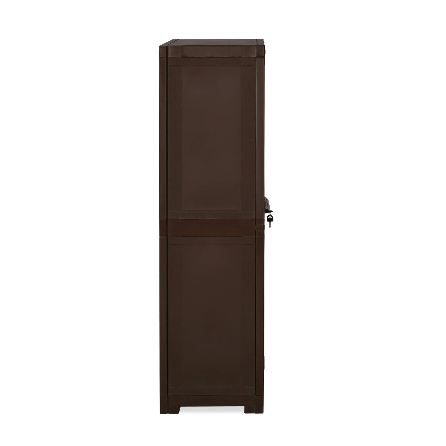 Nilkamal Freedom Mini Medium (FMM) Star Plastic Storage Cabinet (Weathered Brown & Biscuit)