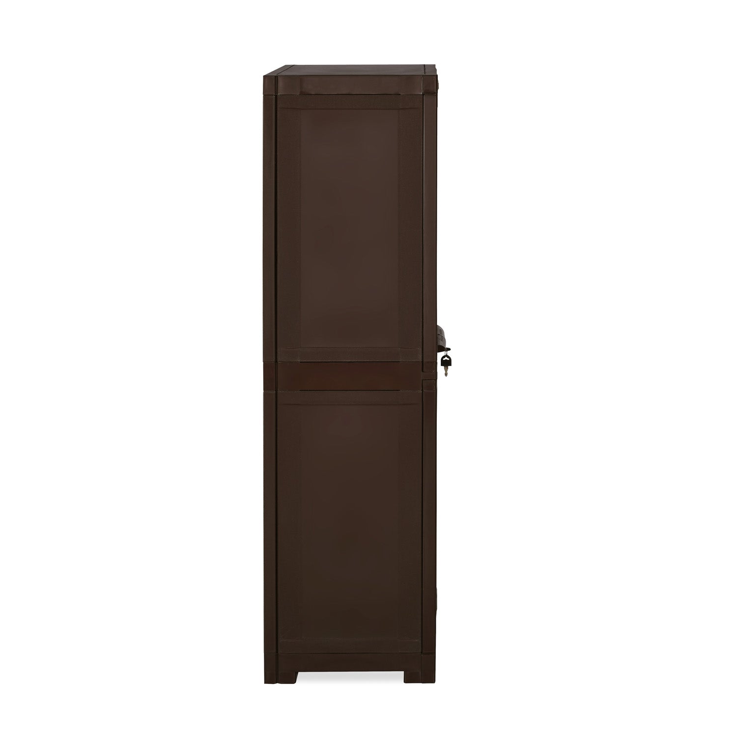 Nilkamal Freedom Mini Medium (FMM) Star Plastic Storage Cabinet (Weathered Brown & Biscuit)