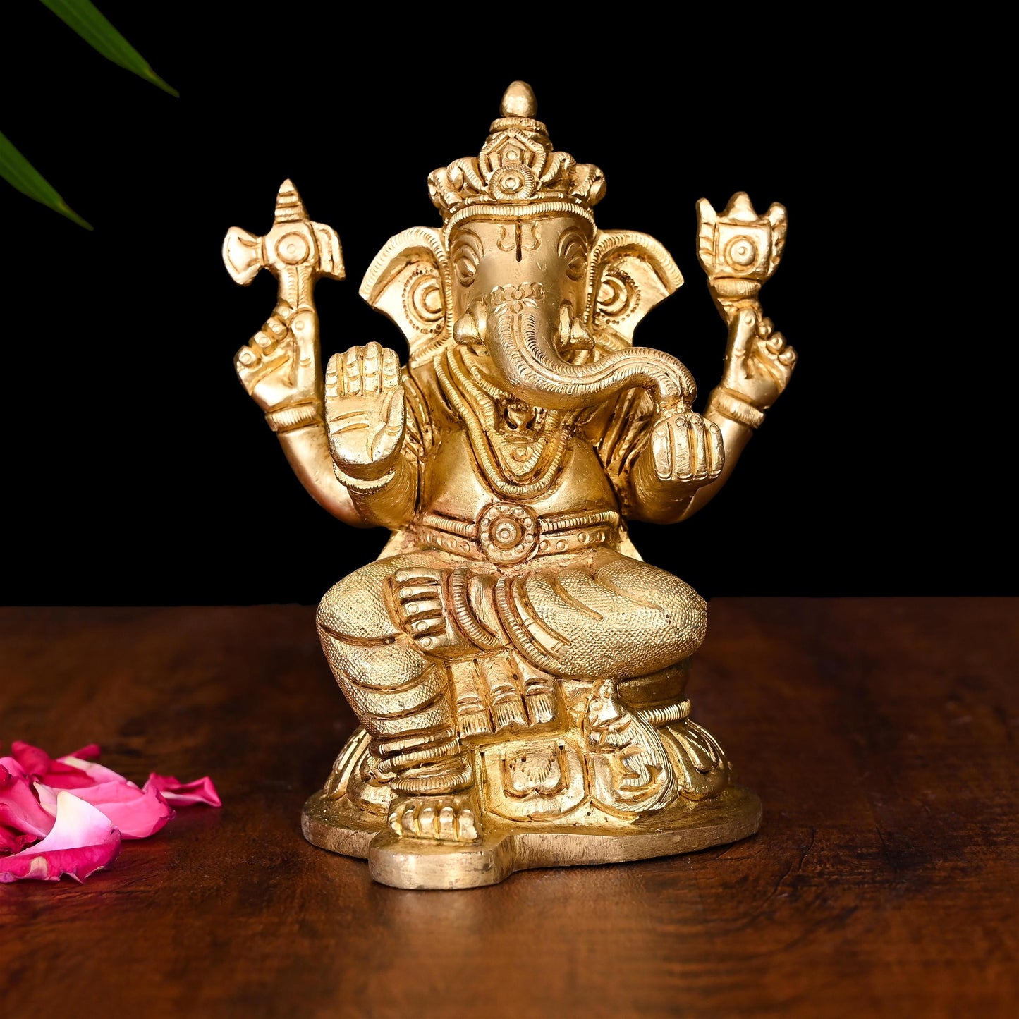 Brass Superfine Ganesha Idol (4.8 Inch)