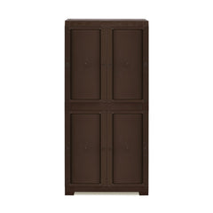Nilkamal Freedom Mini Medium (FMM) Star Plastic Storage Cabinet (Weathered Brown & Biscuit)