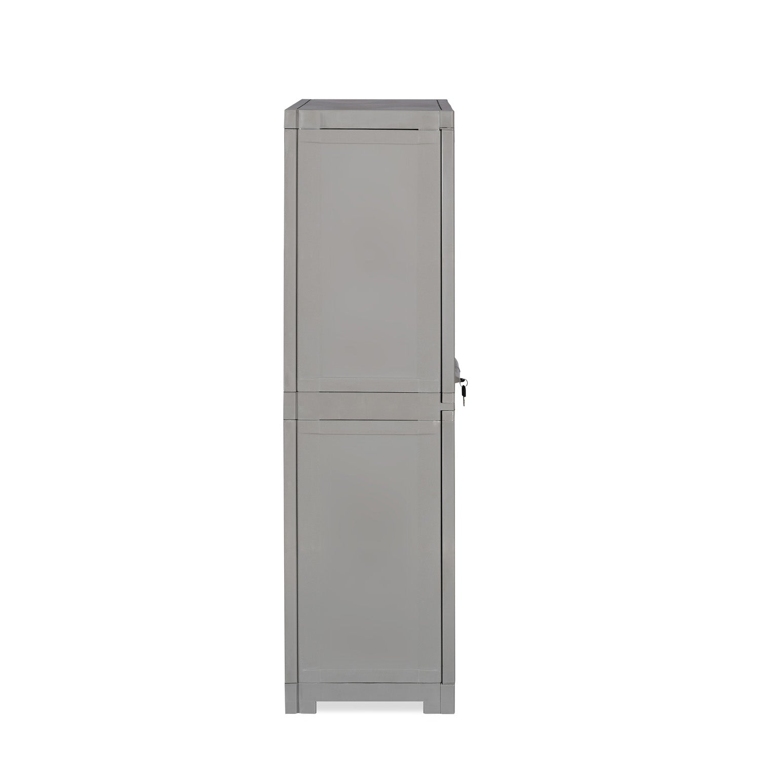 Nilkamal Freedom Mini Medium (FMM) Star Plastic Storage Cabinet (Haze Grey & Milky White)