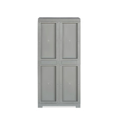 Nilkamal Freedom Mini Medium (FMM) Star Plastic Storage Cabinet (Haze Grey & Milky White)