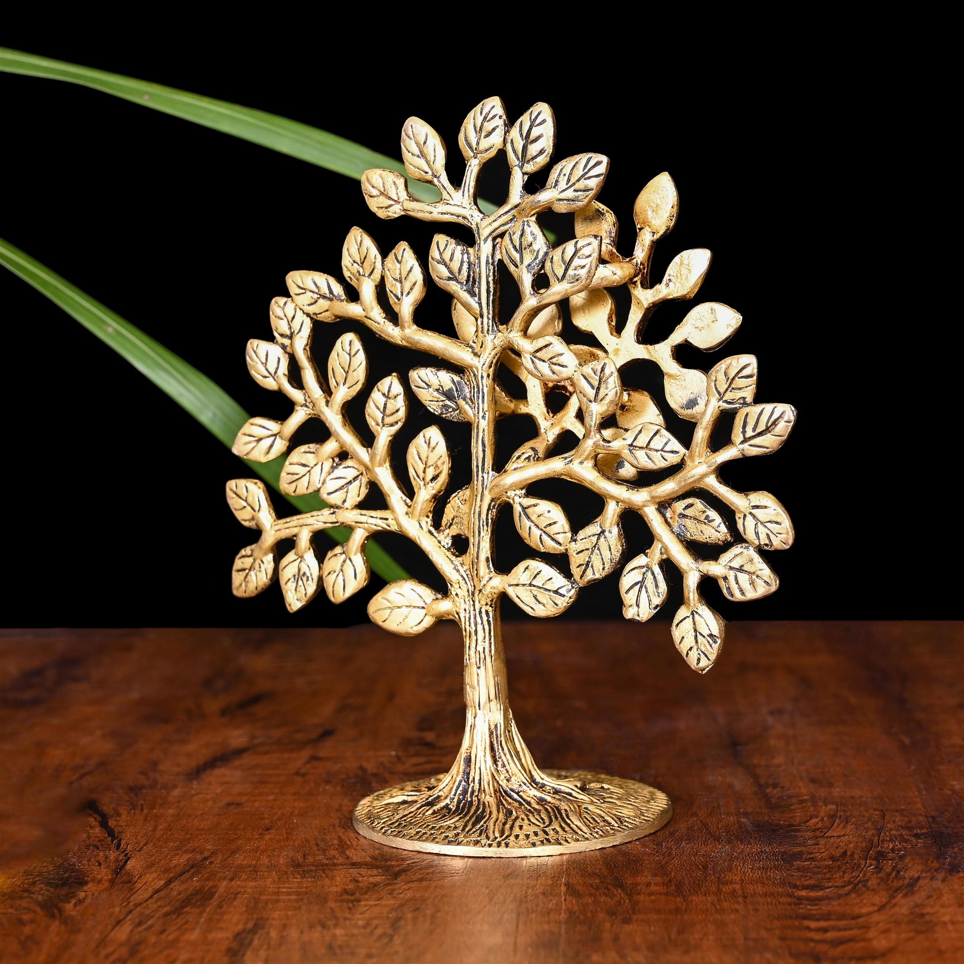 Brass Kalpvriksha Table Decor (6 Inch)