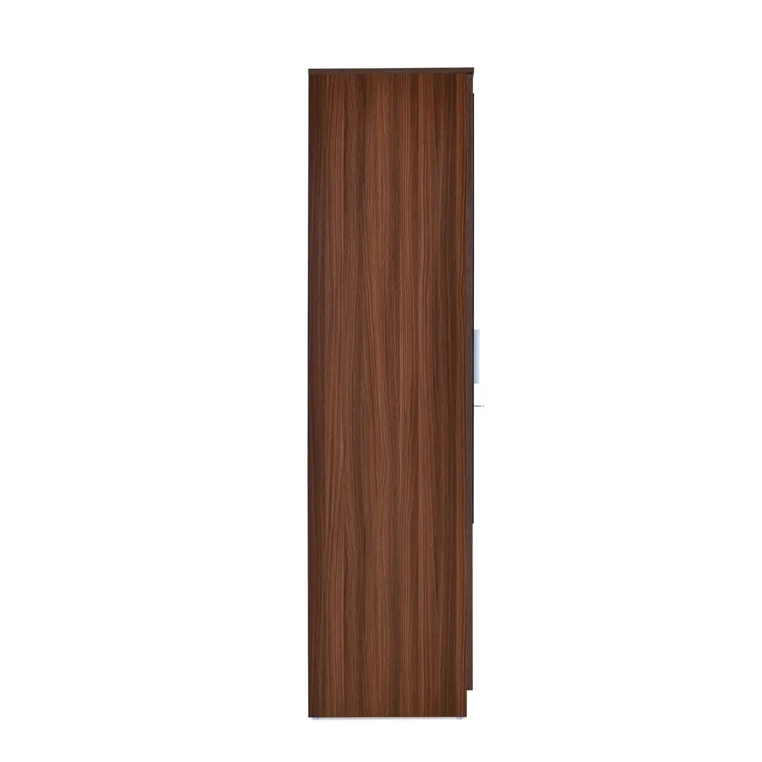 Nilkamal Joyce 4 Door Wardrobe With Mirror (Classic Walnut)