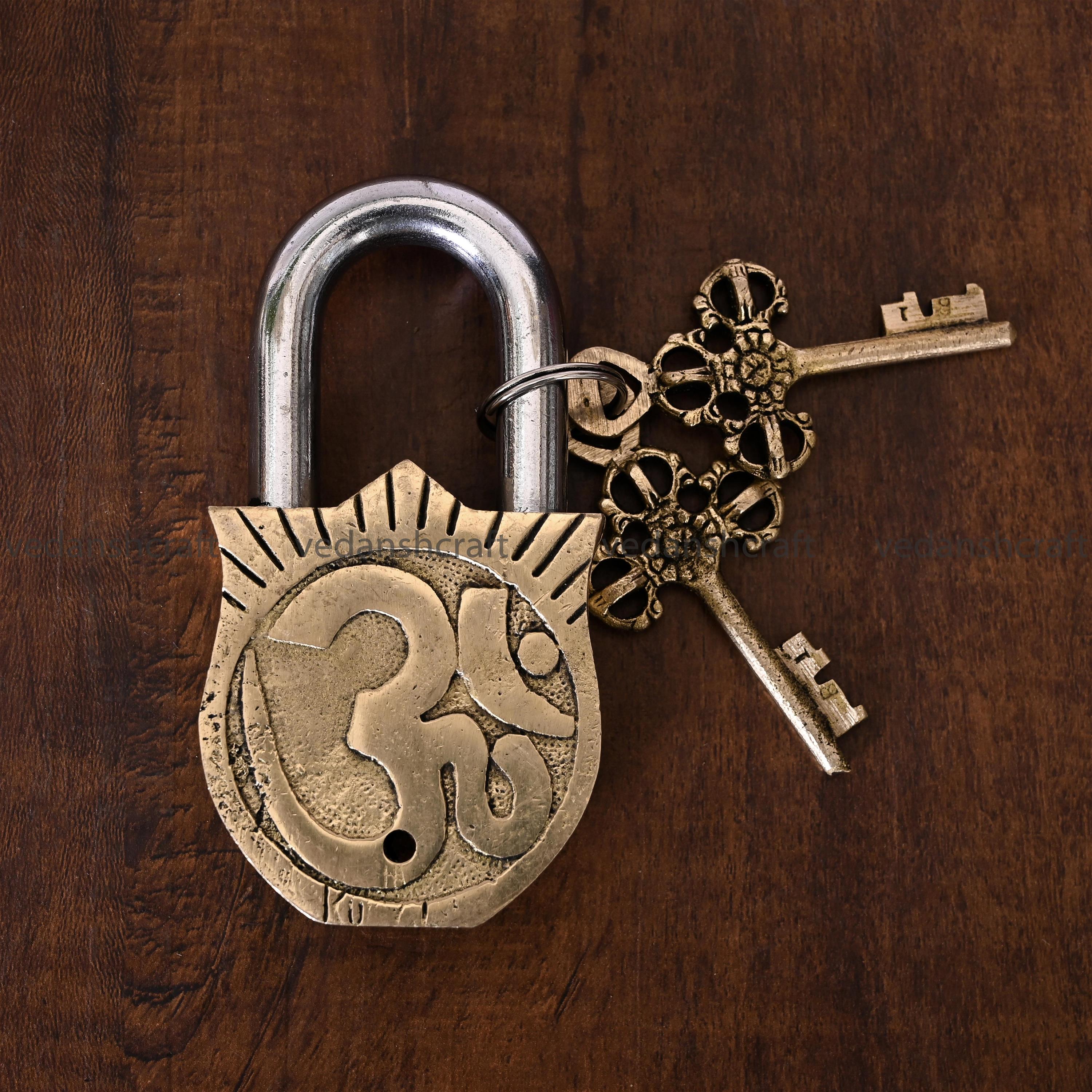 Brass Ram Darbar Door Lock (4.5 Inch)