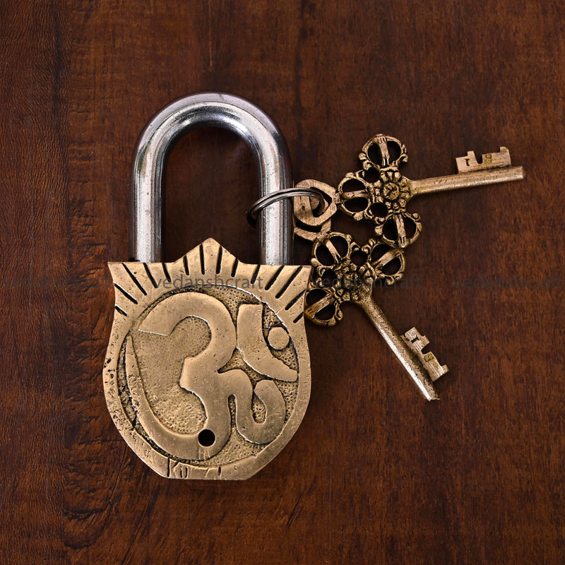Brass Ram Darbar Door Lock (4.5 Inch)