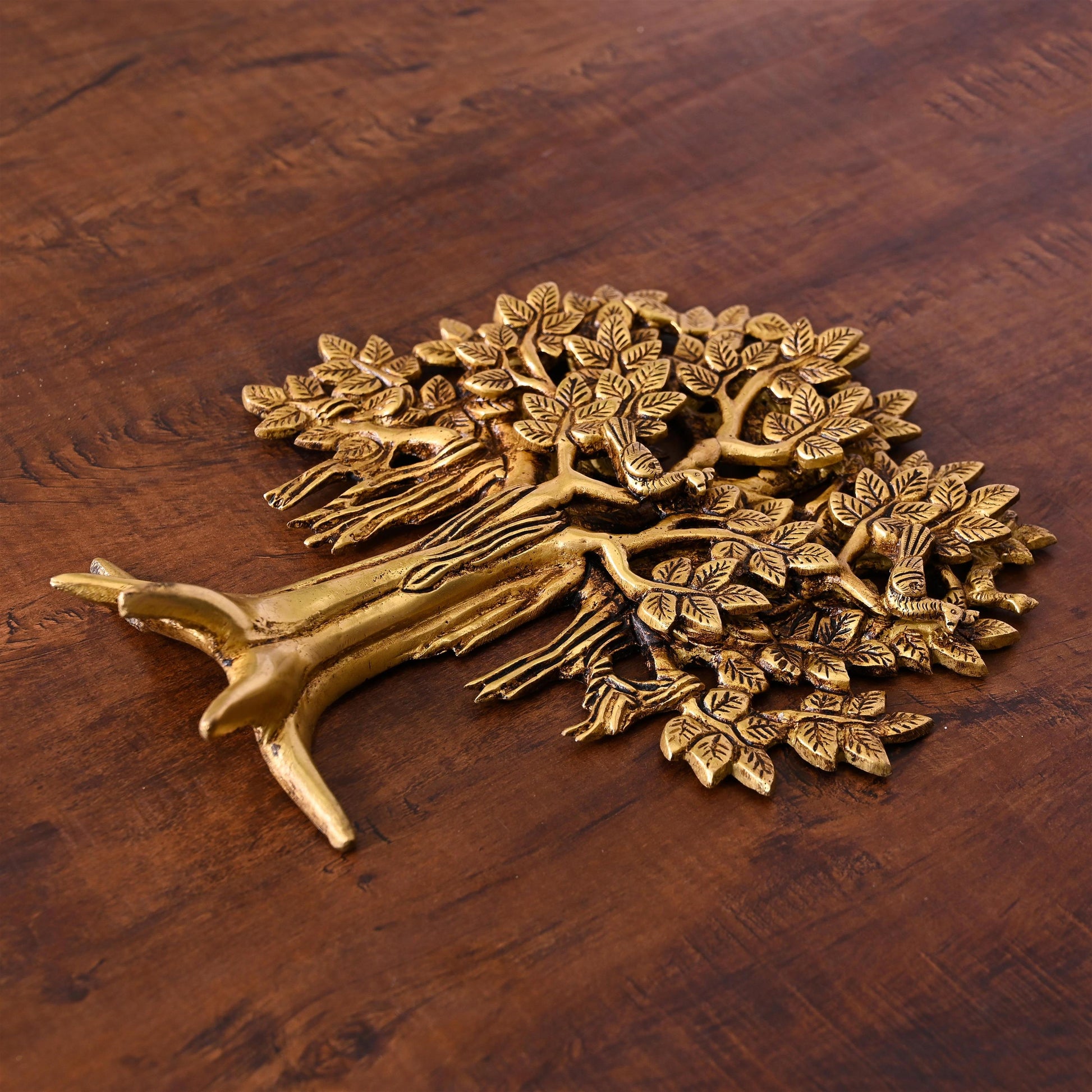 Brass Kalpvriksha Wall Hanging (9.5 Inch)