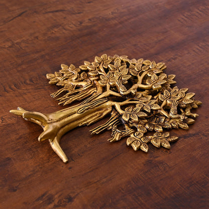Brass Kalpvriksha Wall Hanging (9.5 Inch)
