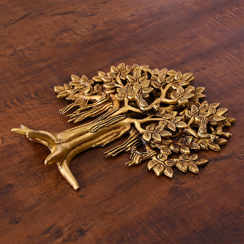 Brass Kalpvriksha Wall Hanging (9.5 Inch)