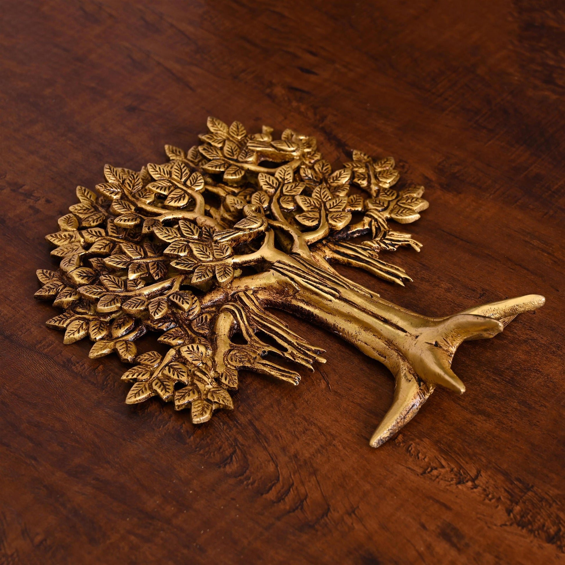 Brass Kalpvriksha Wall Hanging (9.5 Inch)