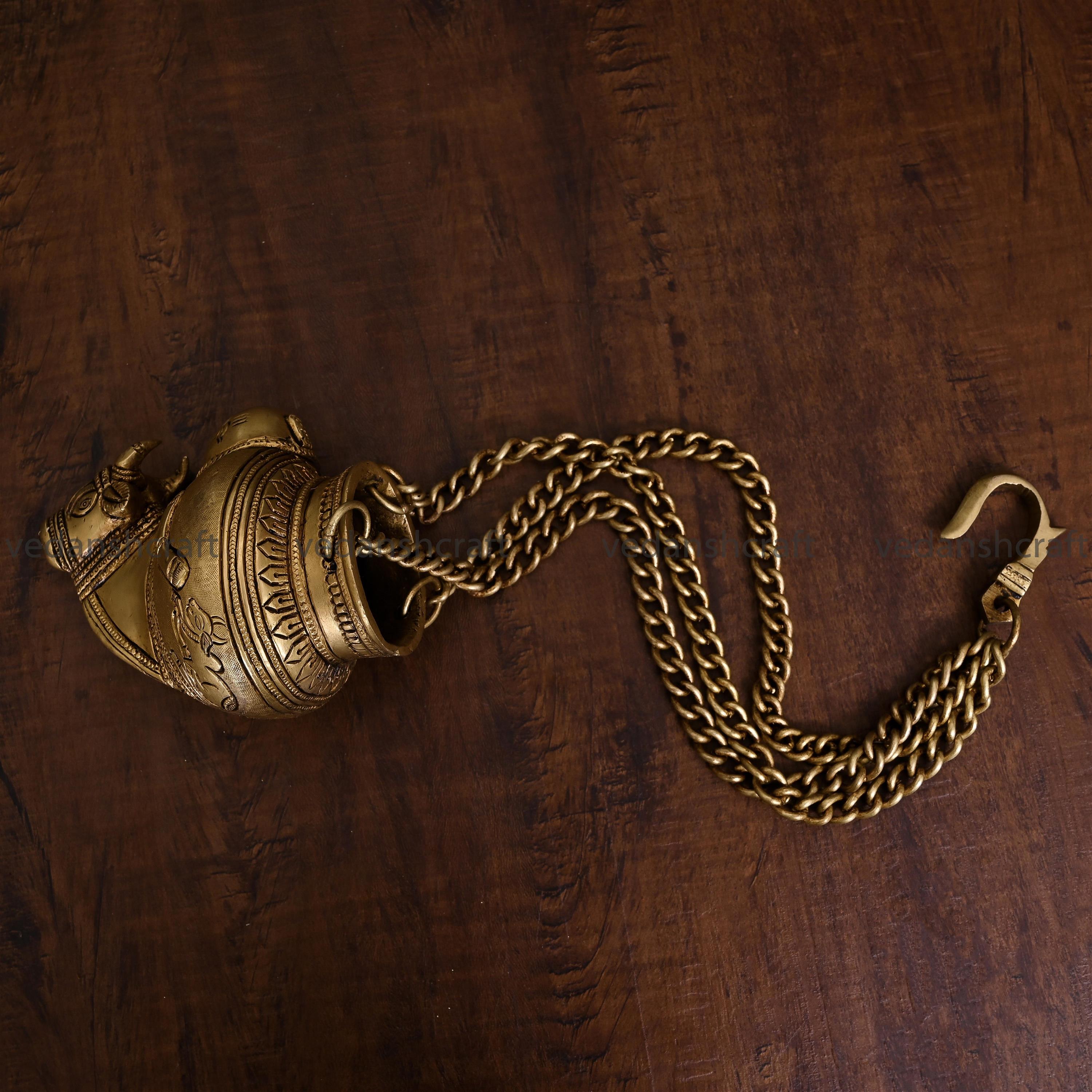 Brass Nandi Gangajali (19 Inch)