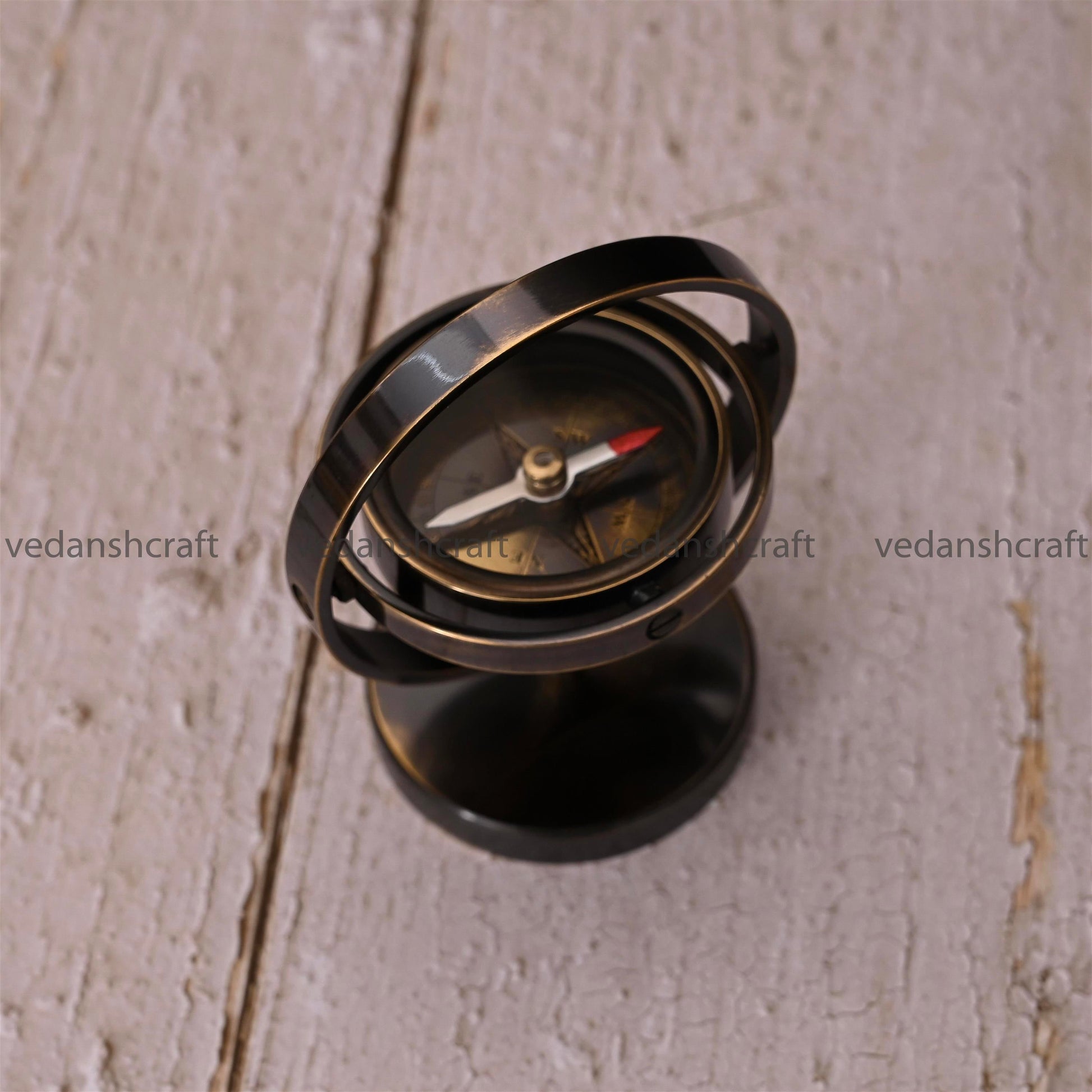 Brass Rotating Compass (4 Inch)