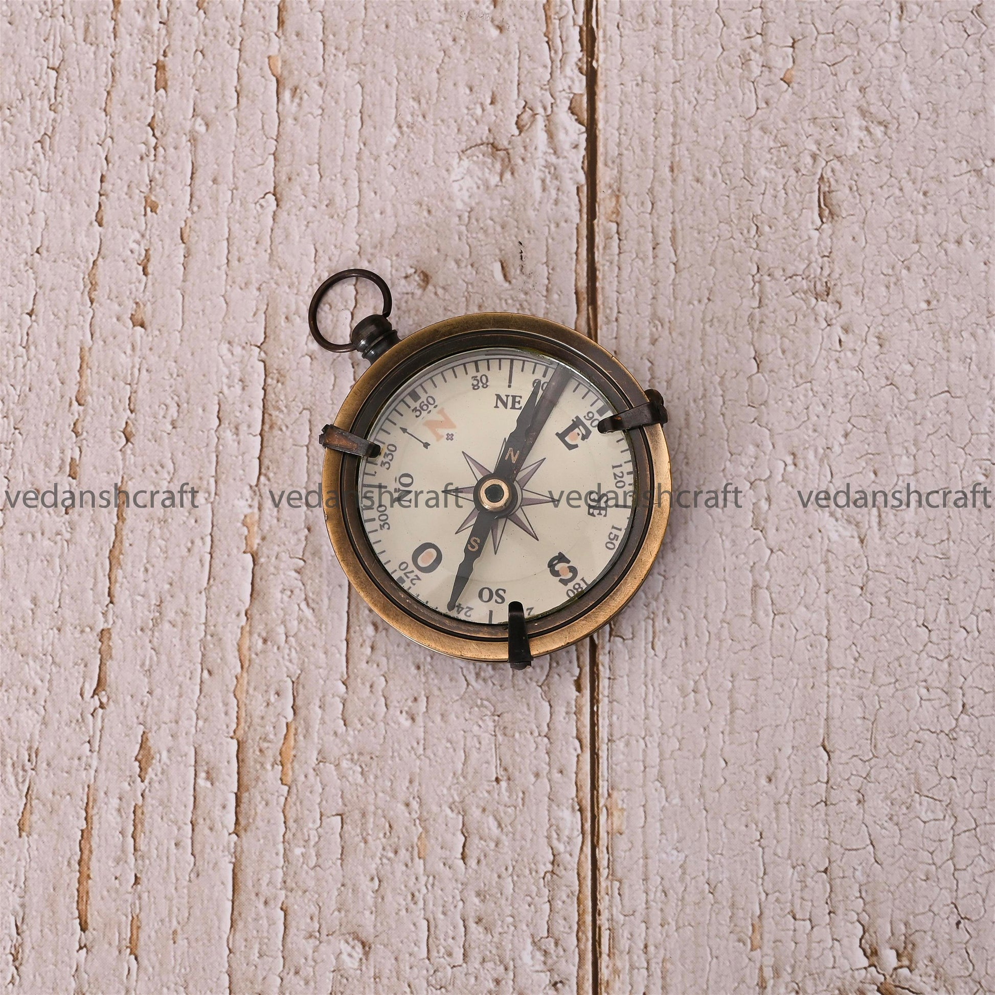 Brass Pocket Compass Antique (3.2 Inch)