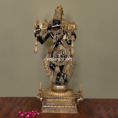 Brass Krishna Statue/Idol (41 Inch)