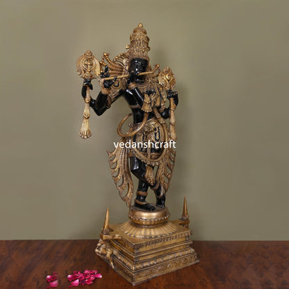 Brass Krishna Statue/Idol (41 Inch)