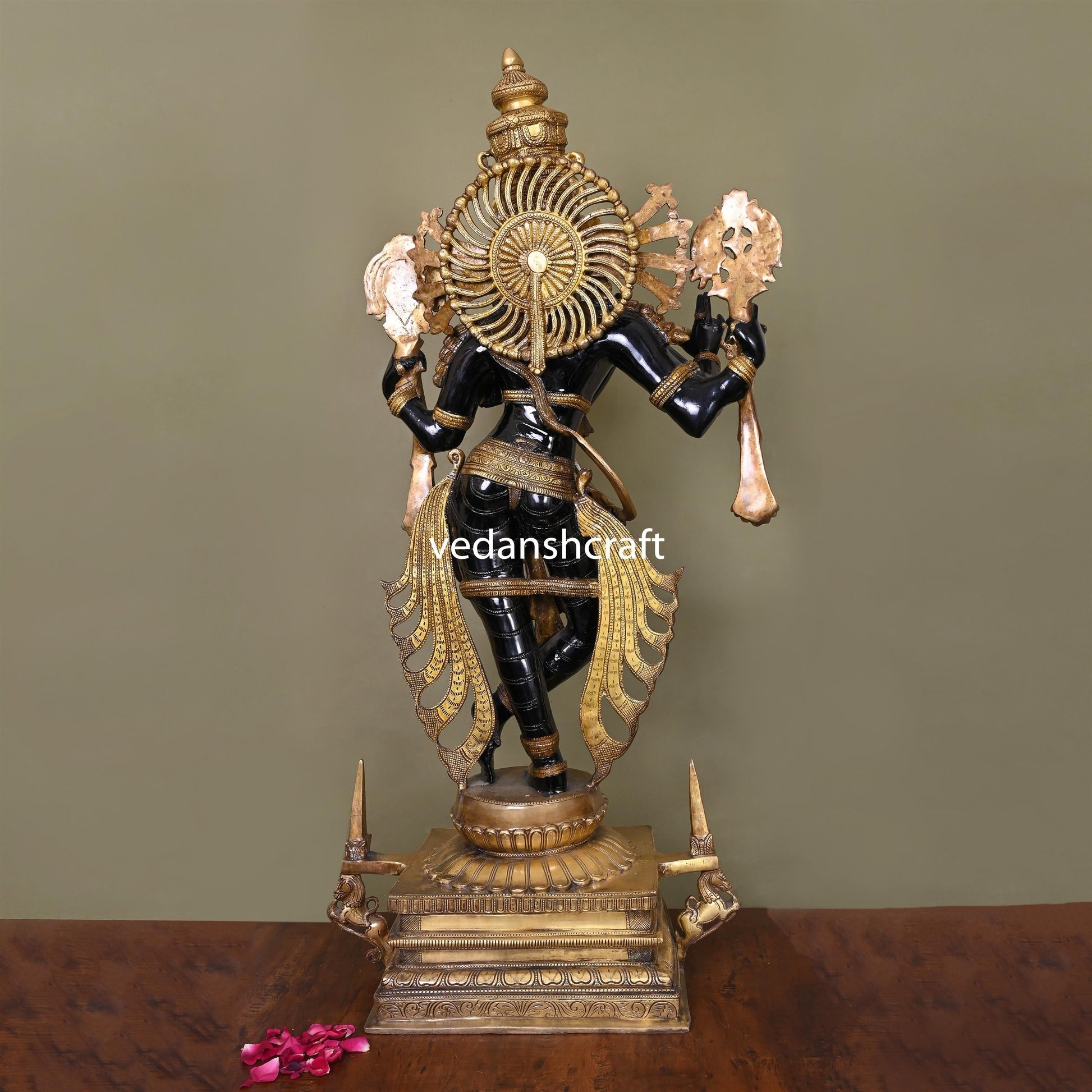 Brass Krishna Statue/Idol (41 Inch)