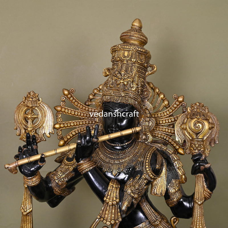 Brass Krishna Statue/Idol (41 Inch)
