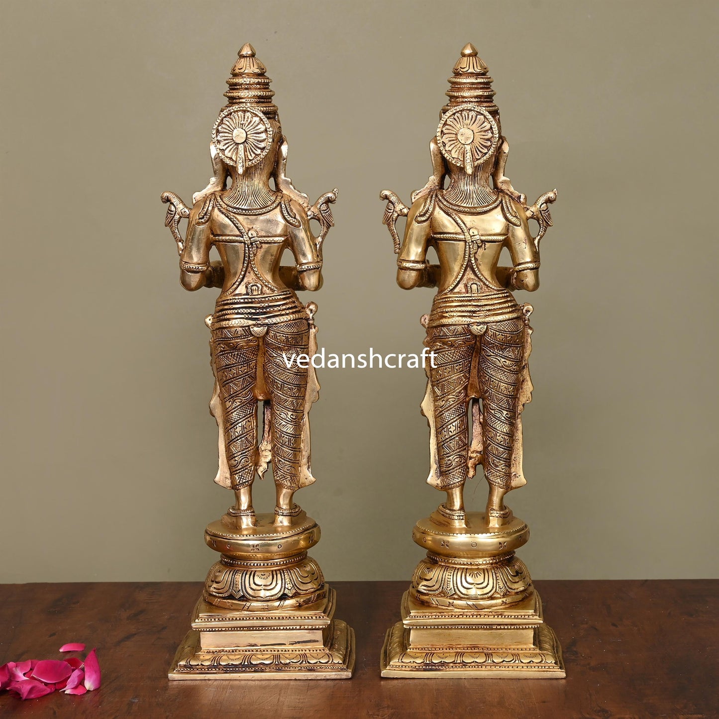 Brass Superfine Deep Lakshmi Pair (18 Inch)