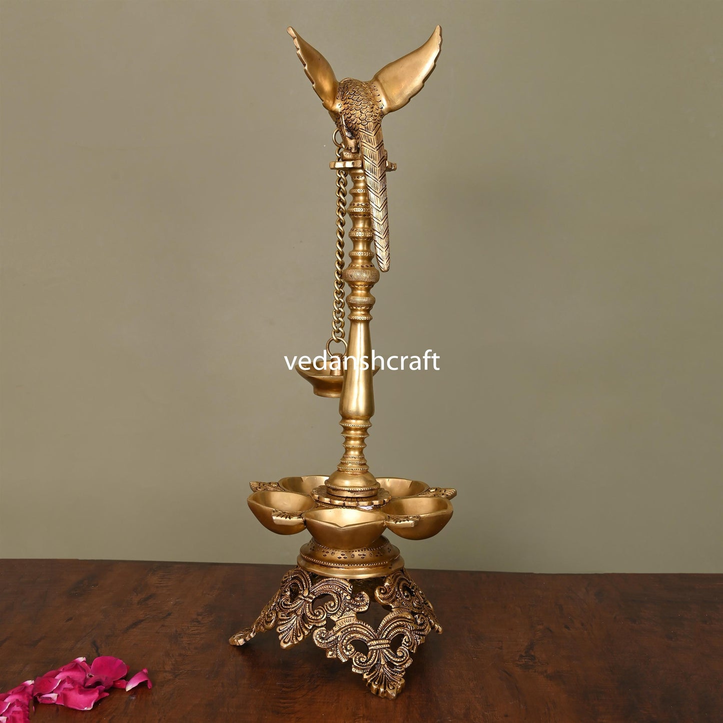 Brass Superfine Parrot Long Lamp (21 Inch)