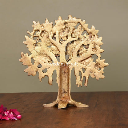 Brass Kalpvriksha Table Decor (8.8 Inch)