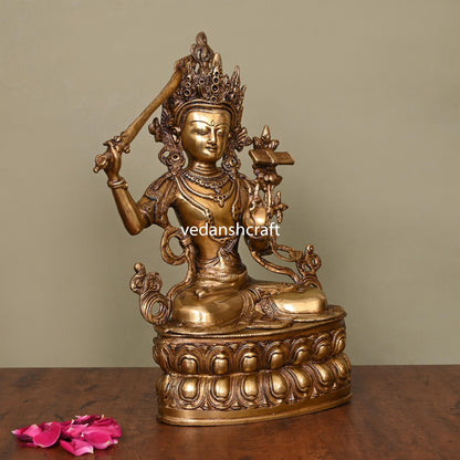 Brass Tara Devi Idol (14 Inch)