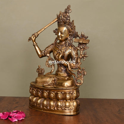 Brass Tara Devi Idol (14 Inch)
