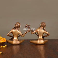Brass Musical Lady Set (5.5 Inch)