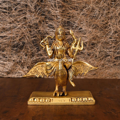 Brass Shani Dev Idol (7 Inch)