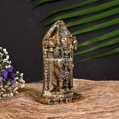 Brass Tirupati Balaji/Venkateshwar Idol (6.5 Inch)