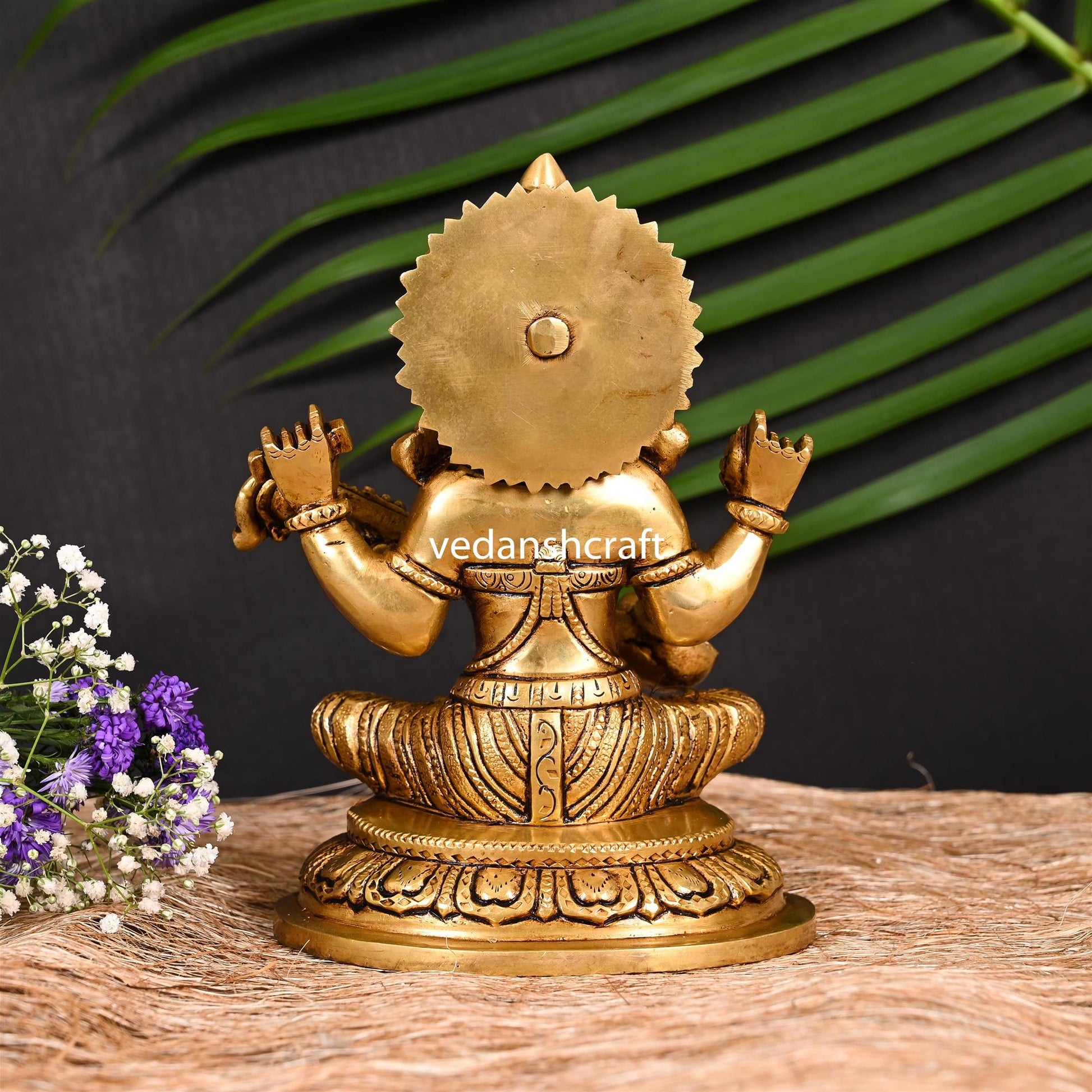 Brass Superfine Goddess Saraswati Idol (7.5 Inch)