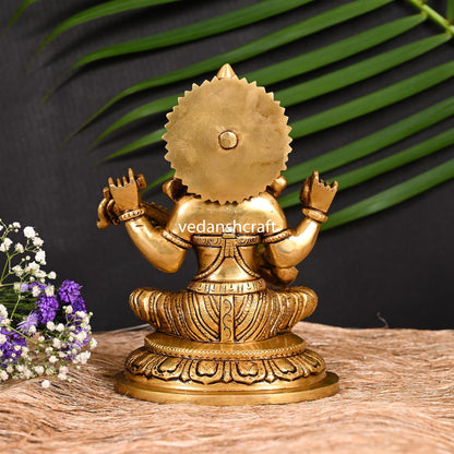 Brass Superfine Goddess Saraswati Idol (7.5 Inch)