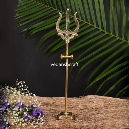 Brass Shiva'S Damru Trishul