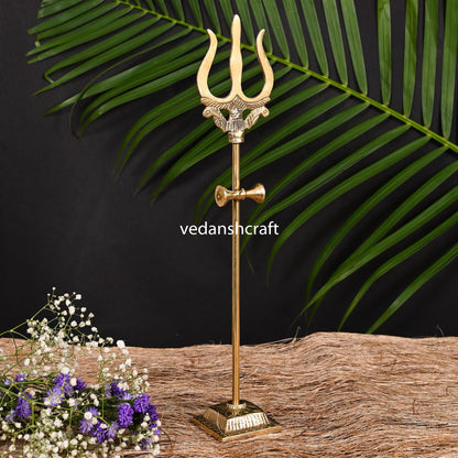 Brass Shiva'S Damru Trishul