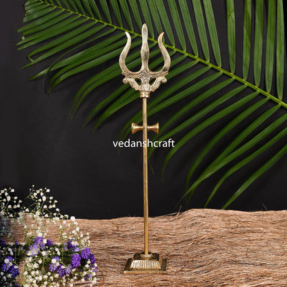 Brass Shiva'S Damru Trishul
