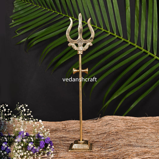 Brass Shiva'S Damru Trishul
