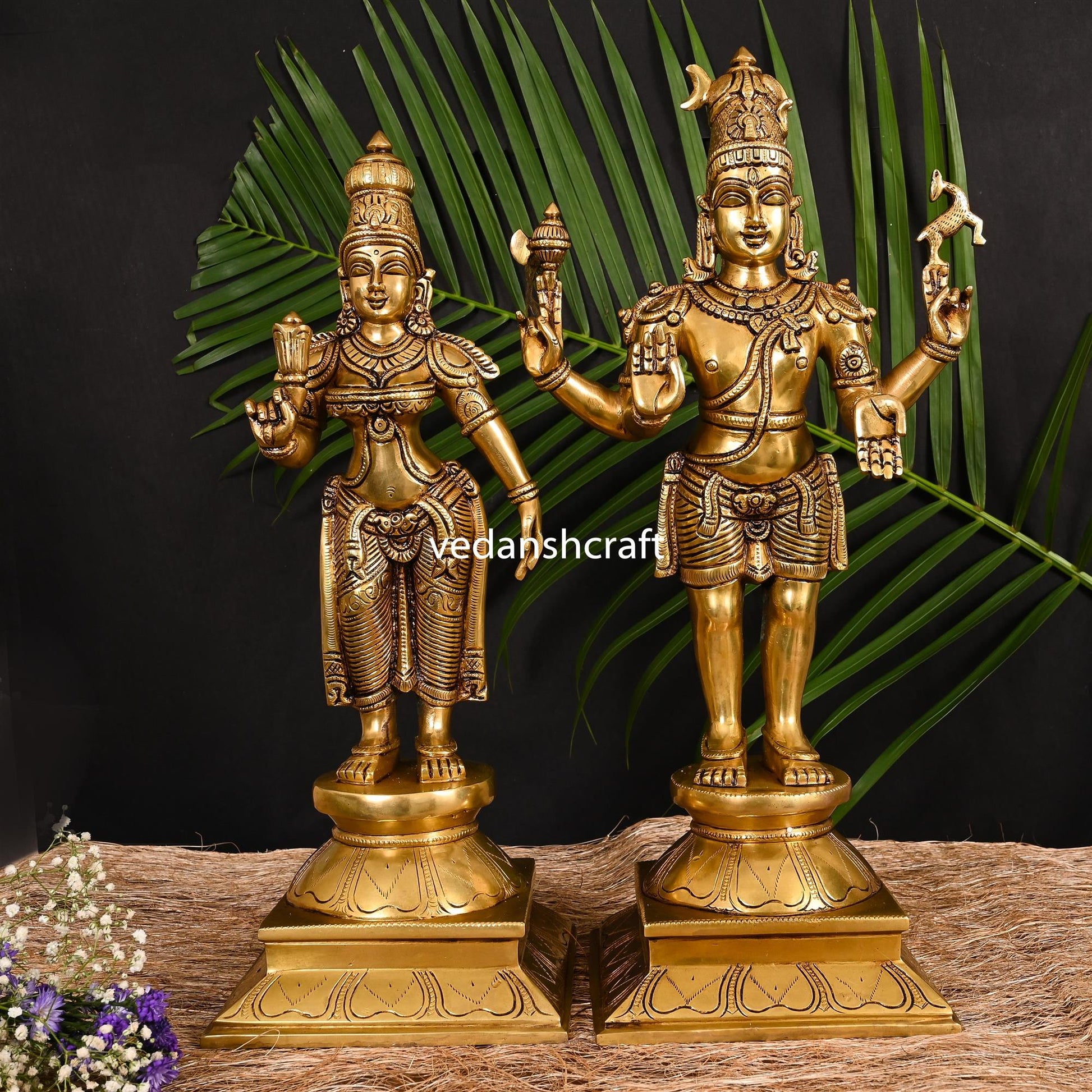 Brass Shiva Parvati Superfine Idols